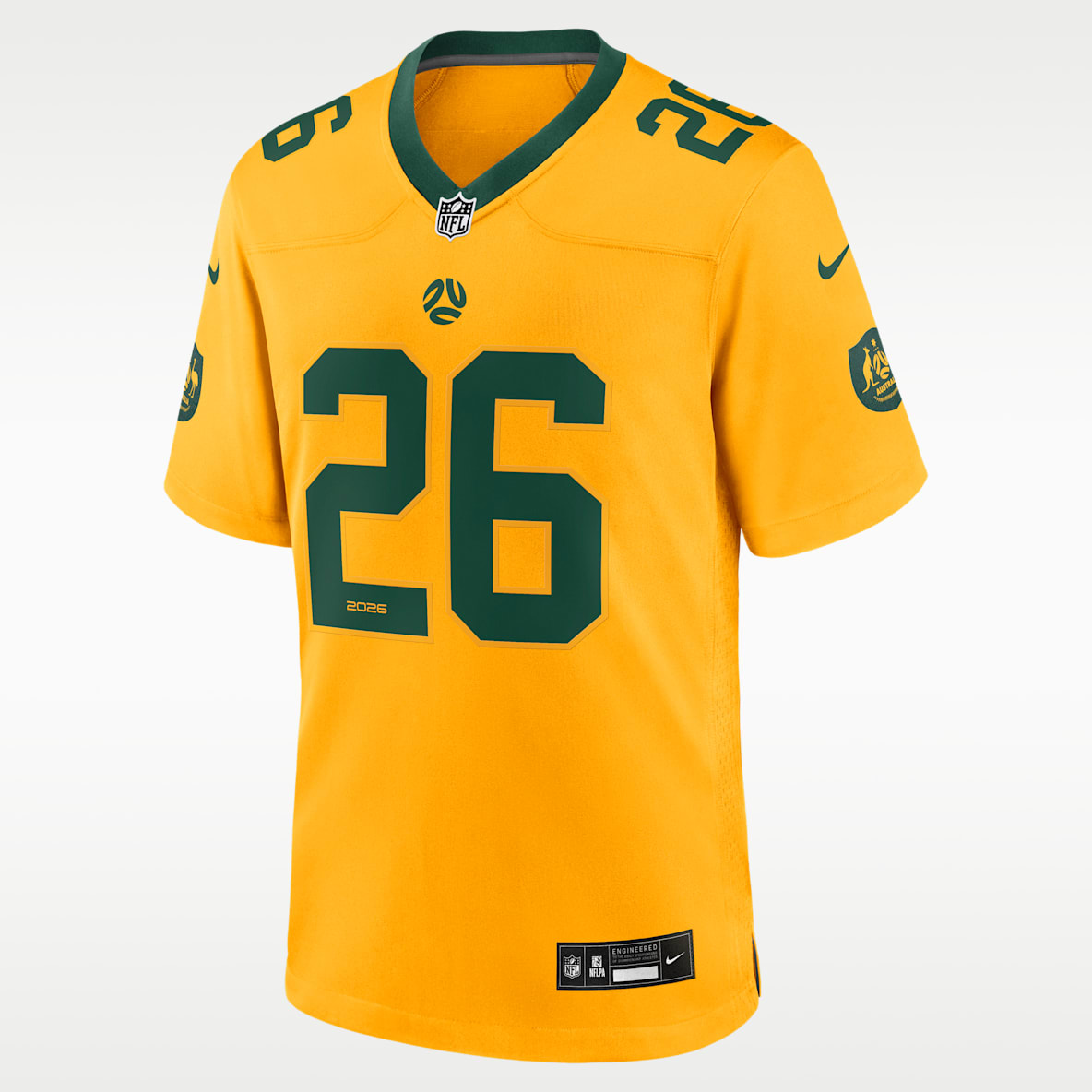 Australia National Team Men's Nike Soccer x NFL Game Jersey