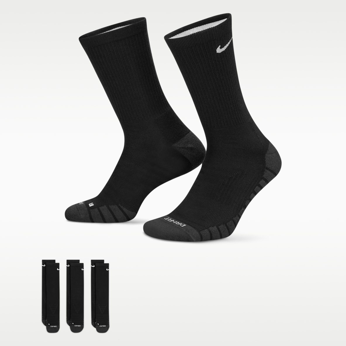 Nike Everyday Max Cushioned Training Crew Socks (3 Pairs)