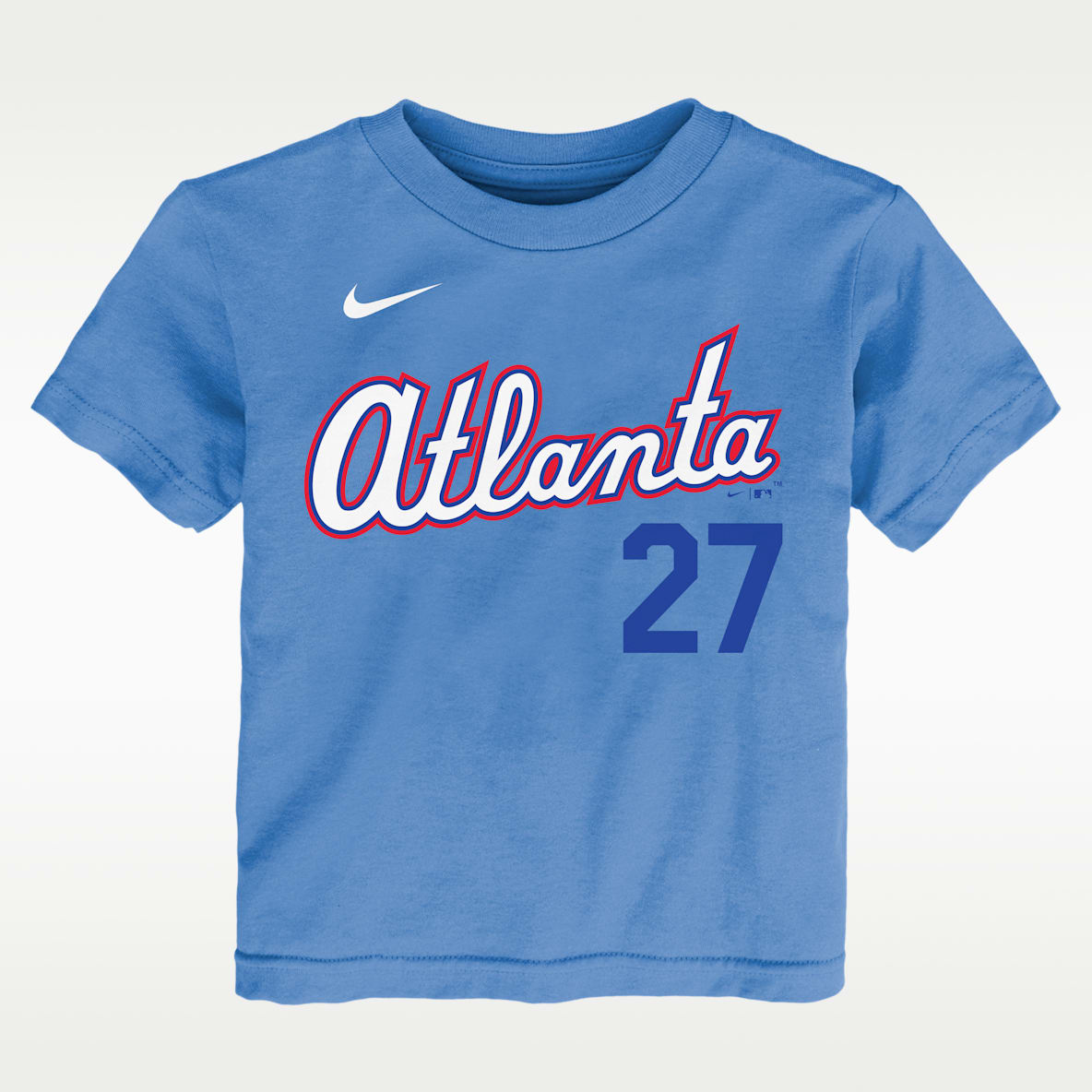 Austin Riley Atlanta Braves City Connect Playera Nike de la MLB infantil
