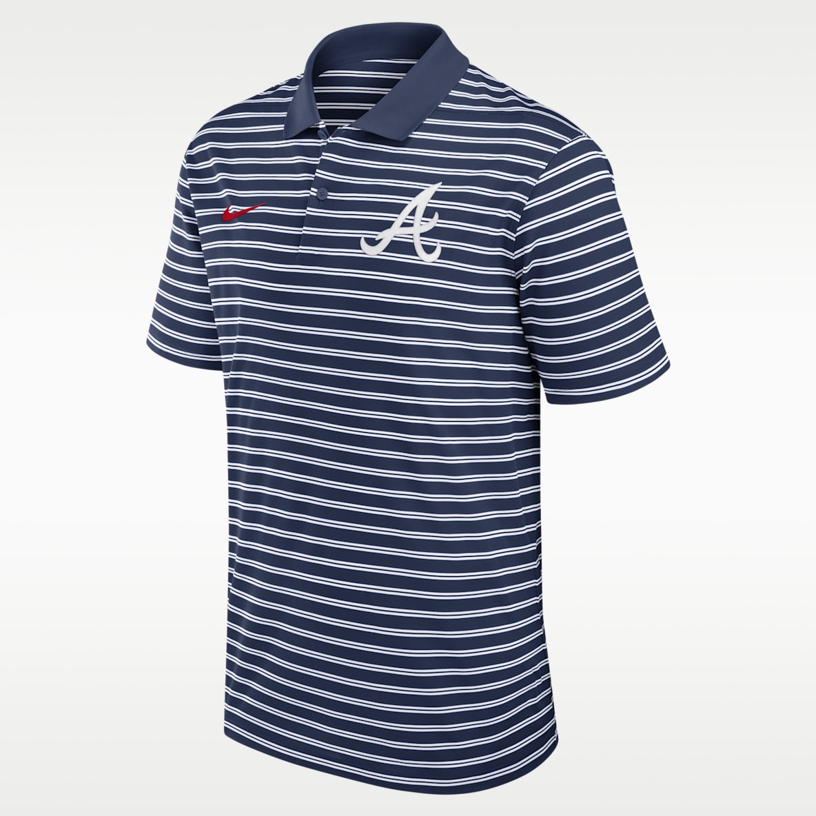 Atlanta Braves Striped Victory Men's Nike Dri-FIT MLB Polo