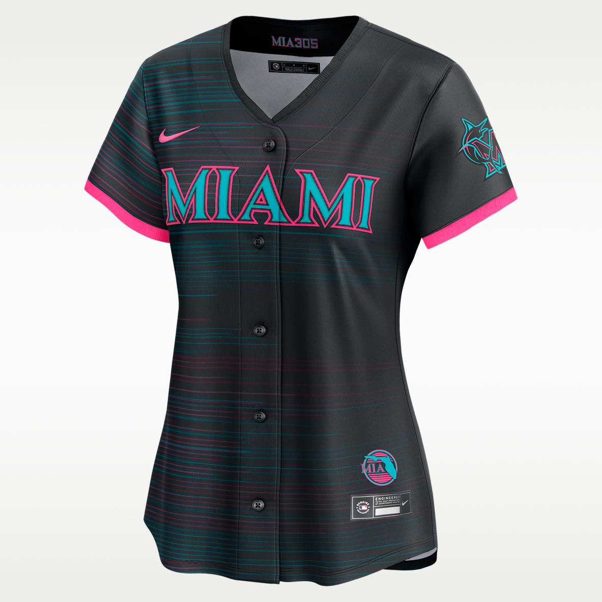 Miami Marlins City Connect Jersey Nike Dri-FIT ADV de la MLB Limited para mujer