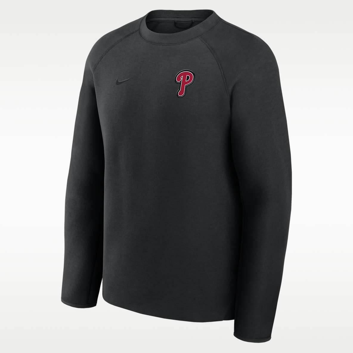 Philadelphia Phillies Tech Fleece Sudadera de cuello redondo sin cierre Nike de la MLB para hombre