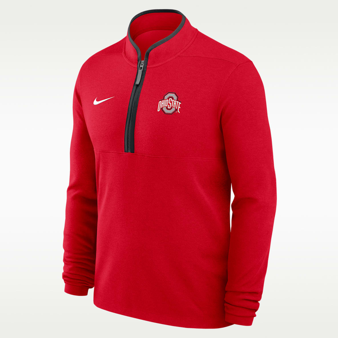 Ohio State Victory Men's Nike Dri-FIT College 1/2-Zip Long-Sleeve Top