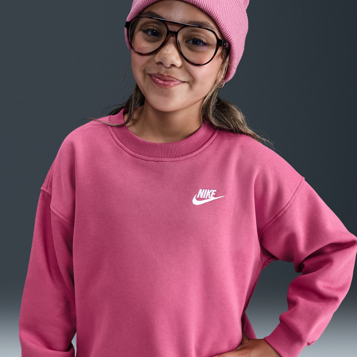 Nike Sportswear Club Fleece Big Kids' Oversized Sweatshirt