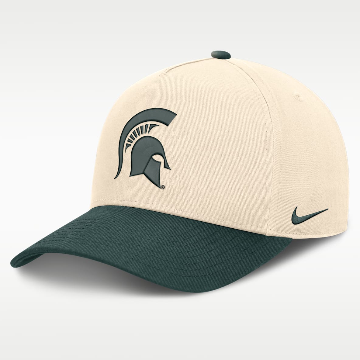 Michigan State Campus Prep Rise Men's Nike College A-Frame Adjustable Hat