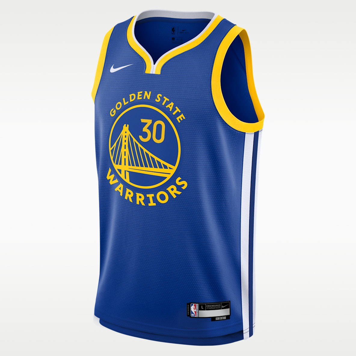 Stephen Curry Golden State Warriors 2023/24 Icon Edition Big Kids' Nike NBA Swingman Jersey