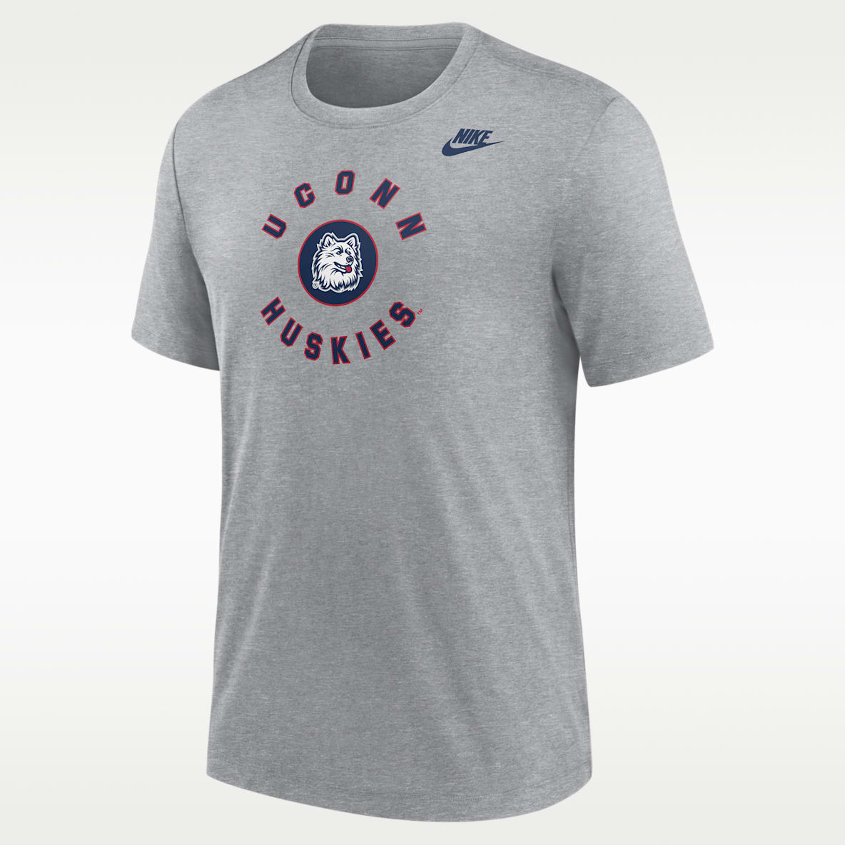 Connecticut Huskies Men's Nike Football Tri-Blend T-Shirt