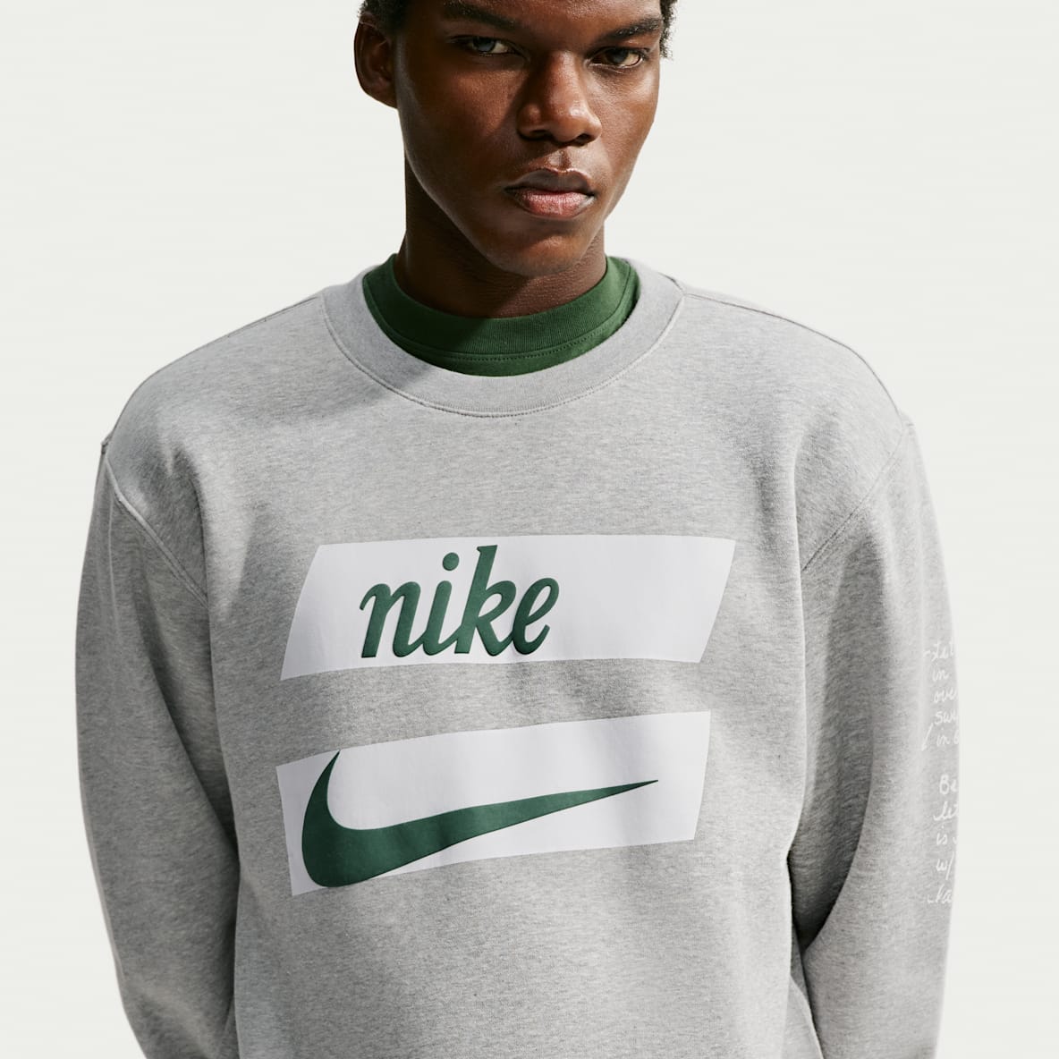 Nike Club Sudadera de cuello redondo de tejido Fleece para hombre