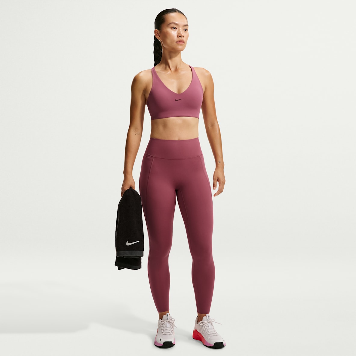 Nike Universa Women's High-Waisted Full-Length Leggings with No Front Seam