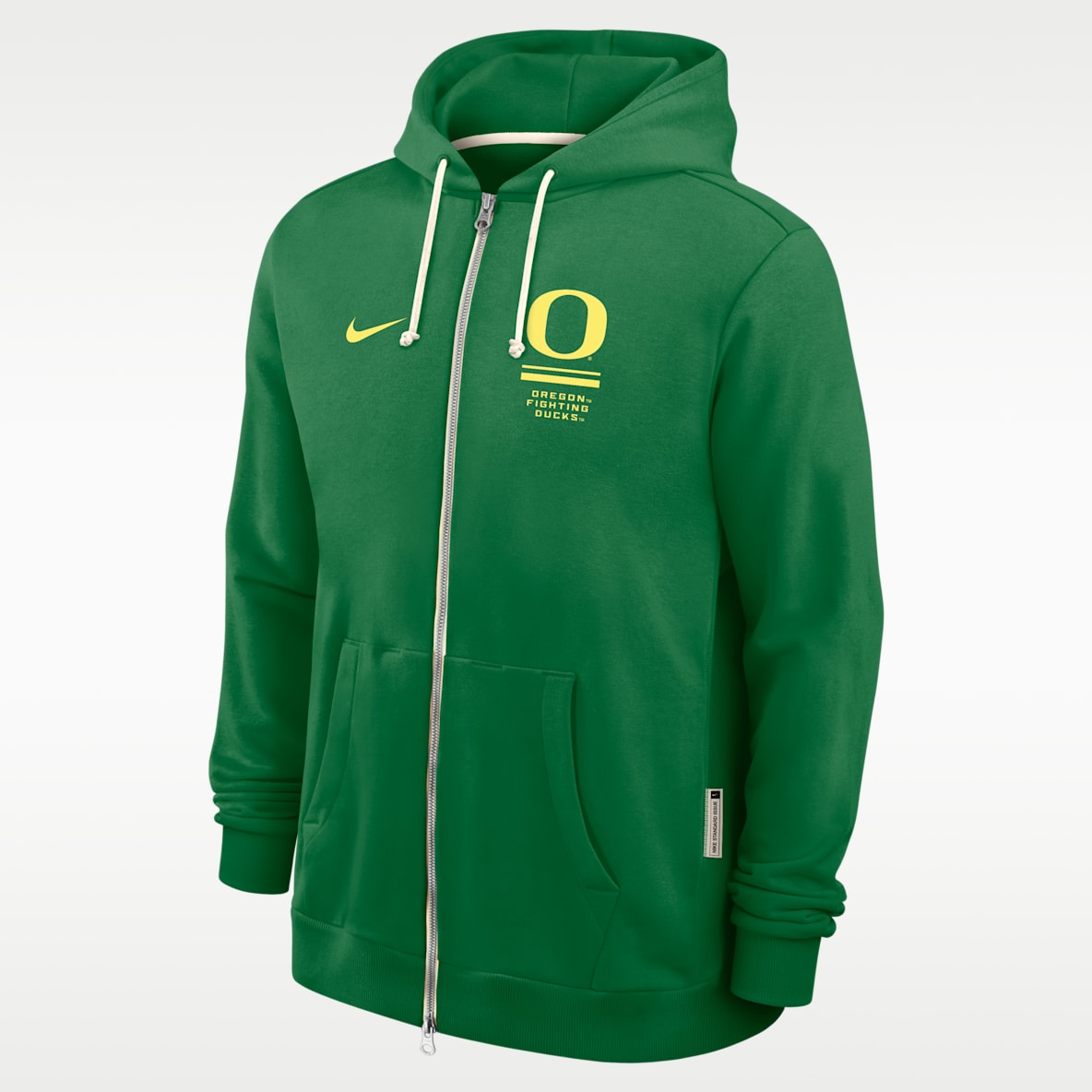 Oregon Sideline Standard Issue Sudadera con gorro universitaria Nike Dri-FIT de cierre completo para hombre