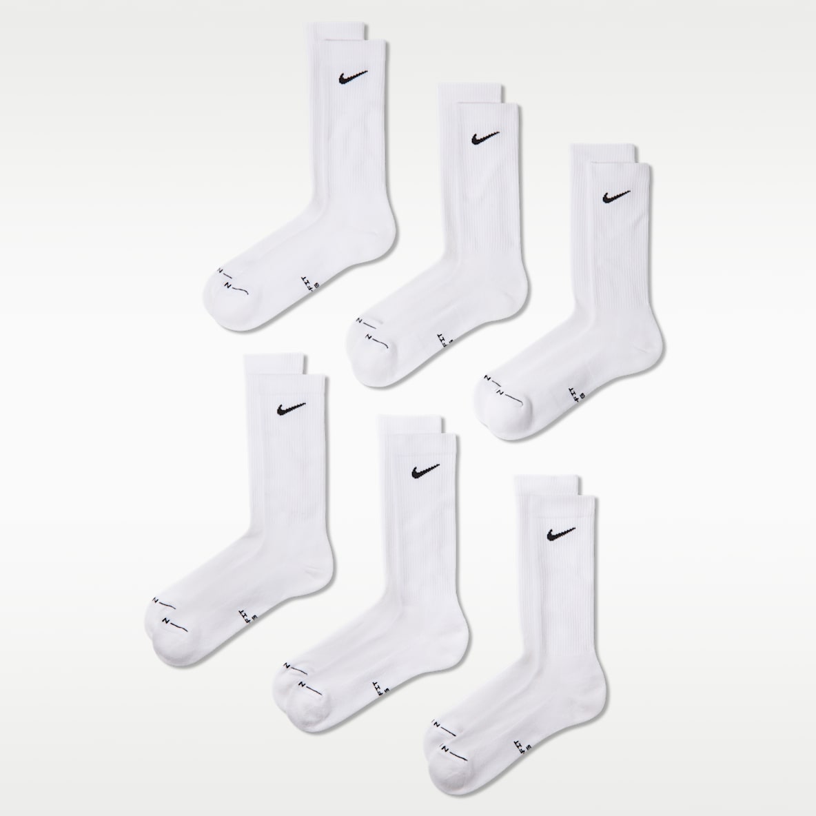 Nike Everyday Elevated Crew Socks (6 Pairs)
