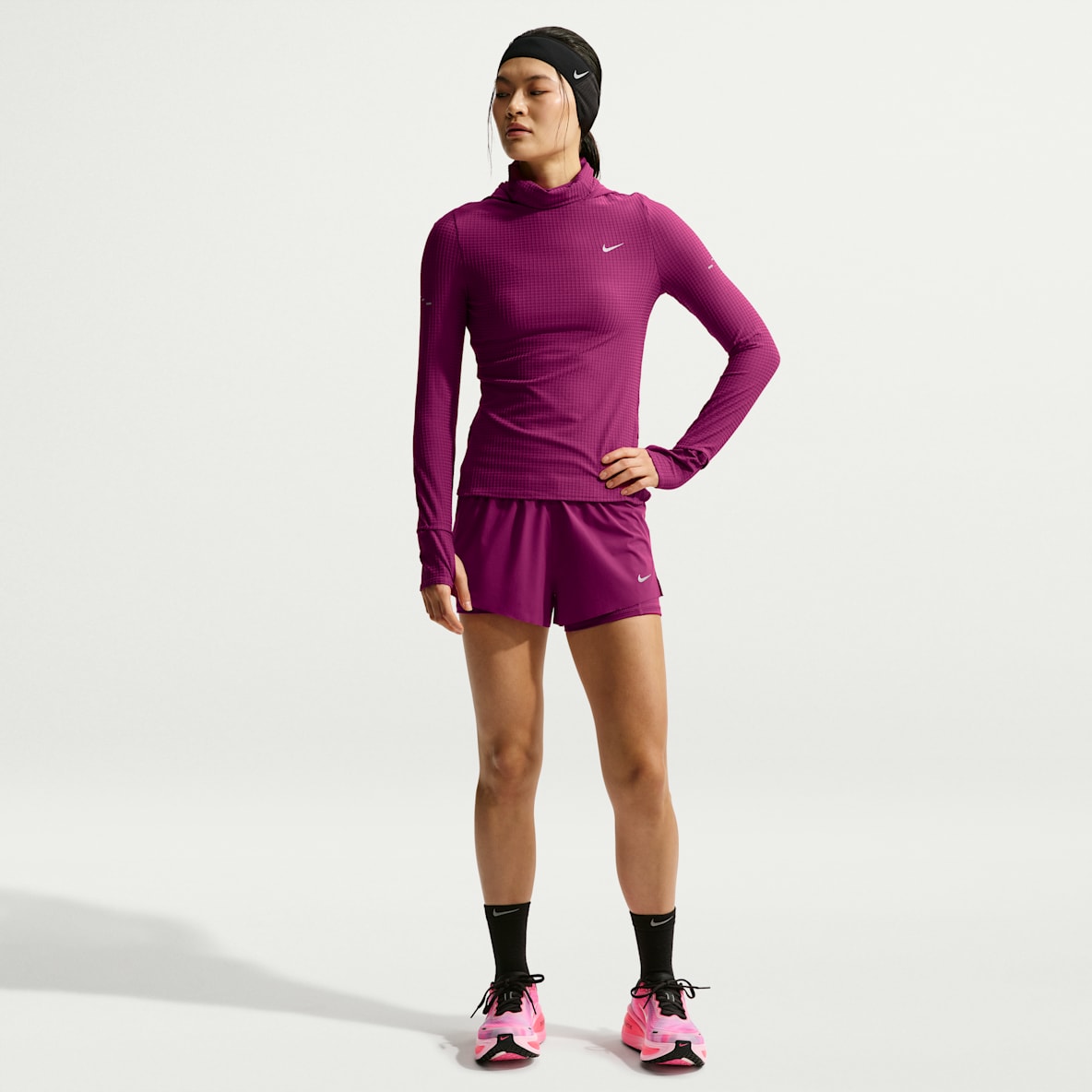 ナイキ スウィフト ウィメンズ Dri-FIT ミッドライズ 2イン1 ランニングショートパンツ