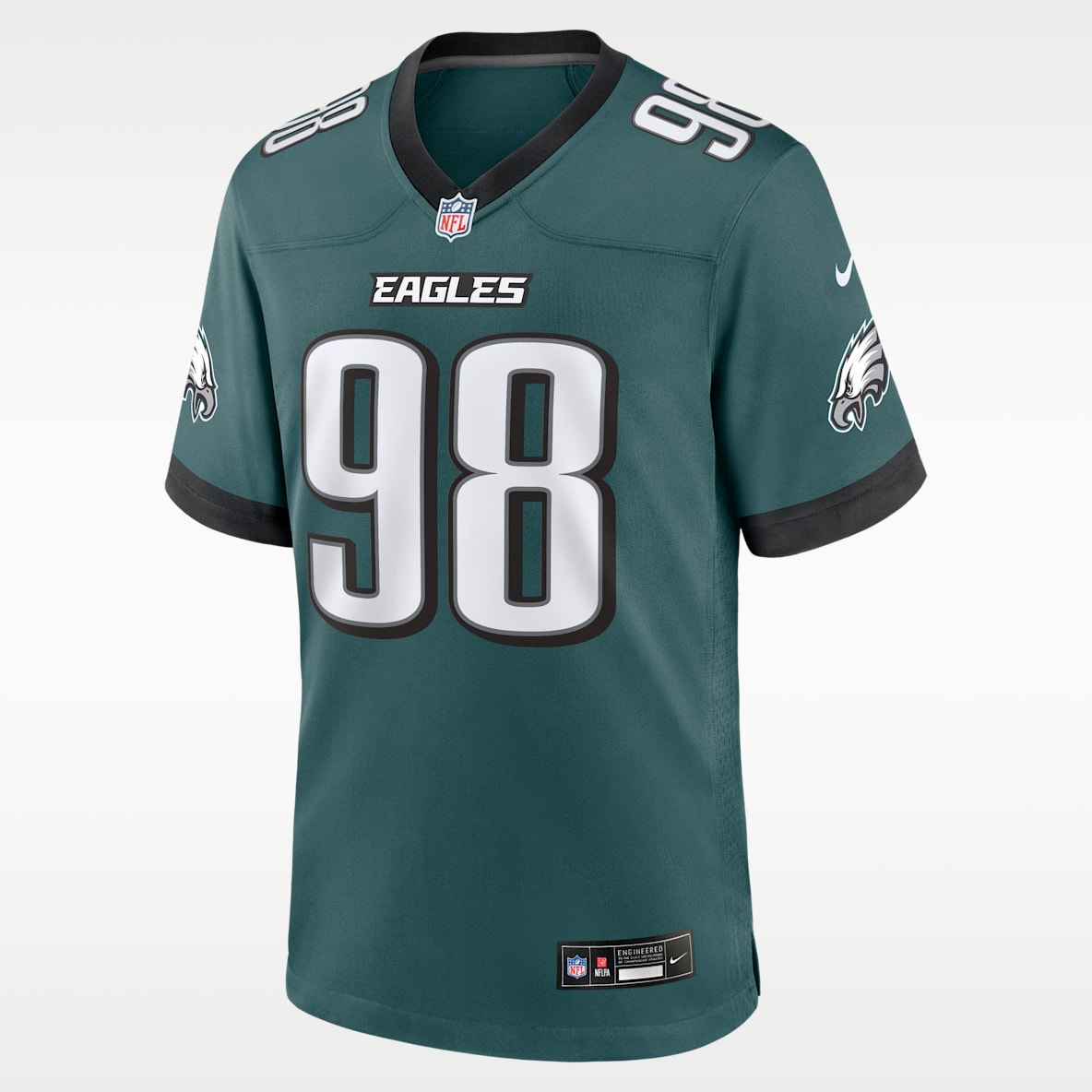 Jalen Carter Philadelphia Eagles Men's Nike NFL Game Jersey