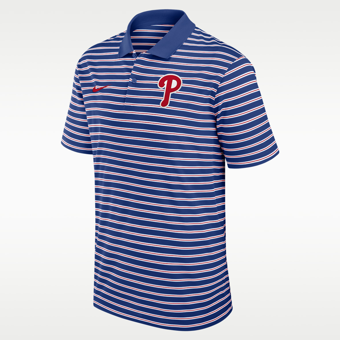 Philadelphia Phillies Striped Victory Men's Nike Dri-FIT MLB Polo