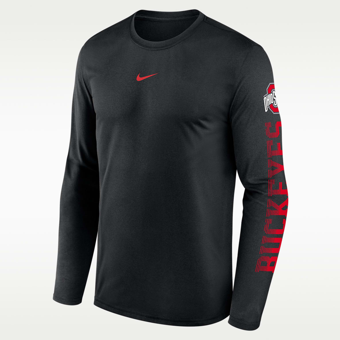 Ohio State Primetime Stack Legend Playera de manga larga universitaria Nike Dri-FIT para hombre