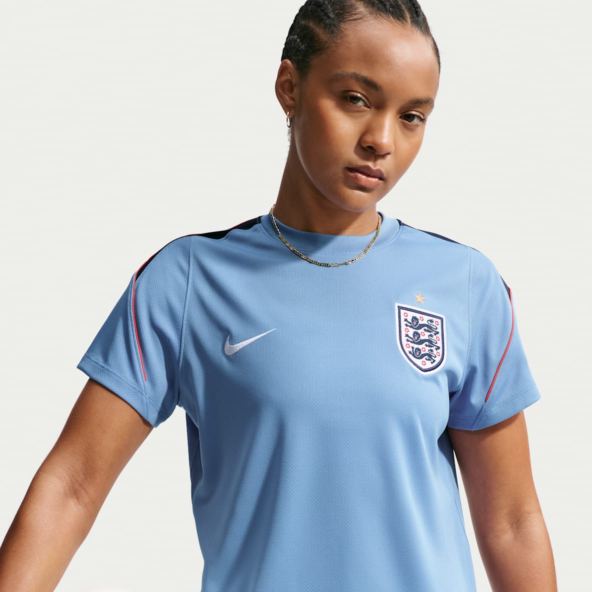 England Strike Women's Nike Soccer Dri-FIT Short-Sleeve Top