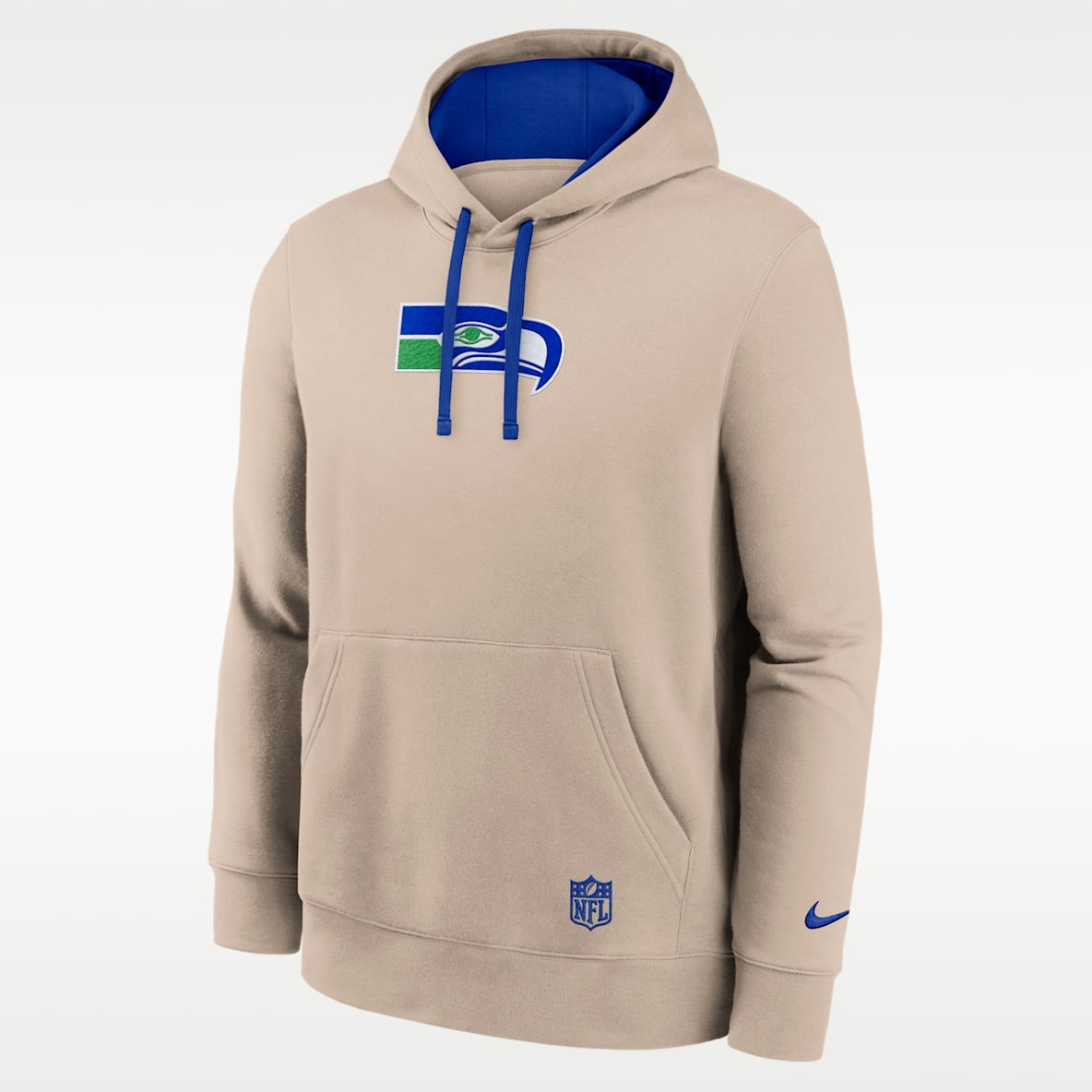 Seattle Seahawks Rewind Club Sudadera con gorro sin cierre Nike de la NFL para hombre