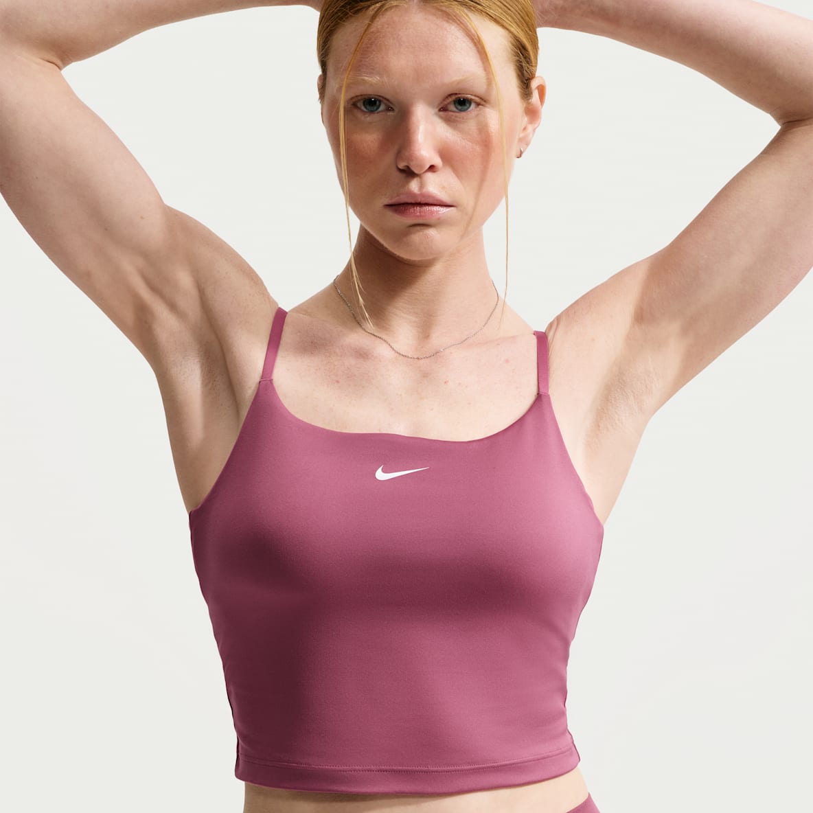 Nike One Justerbar sports-BH-singlet med innlegg og middels støtte til dame