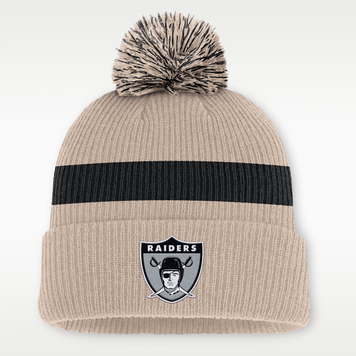 Las Vegas Raiders Rewind Peak Men's Nike NFL Cuffed Pom Beanie