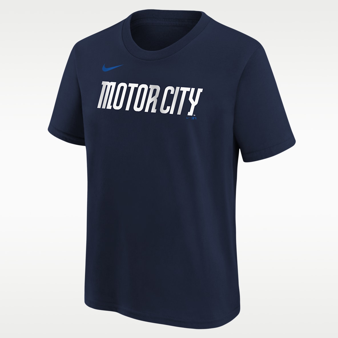 Detroit Tigers City Connect Wordmark Playera Nike de la MLB para niños talla grande