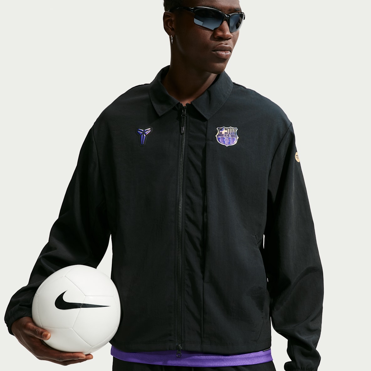 FC Barcelona Away Men's Kobe Soccer Woven Jacket