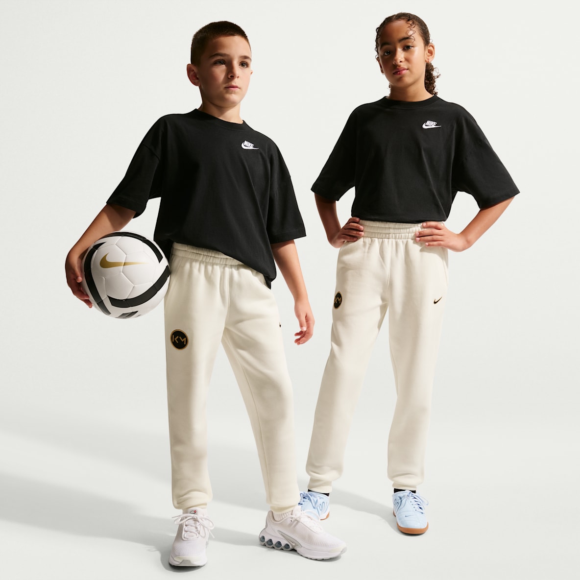 Kylian Mbappé Club Fleece Fotbollssweats för ungdom