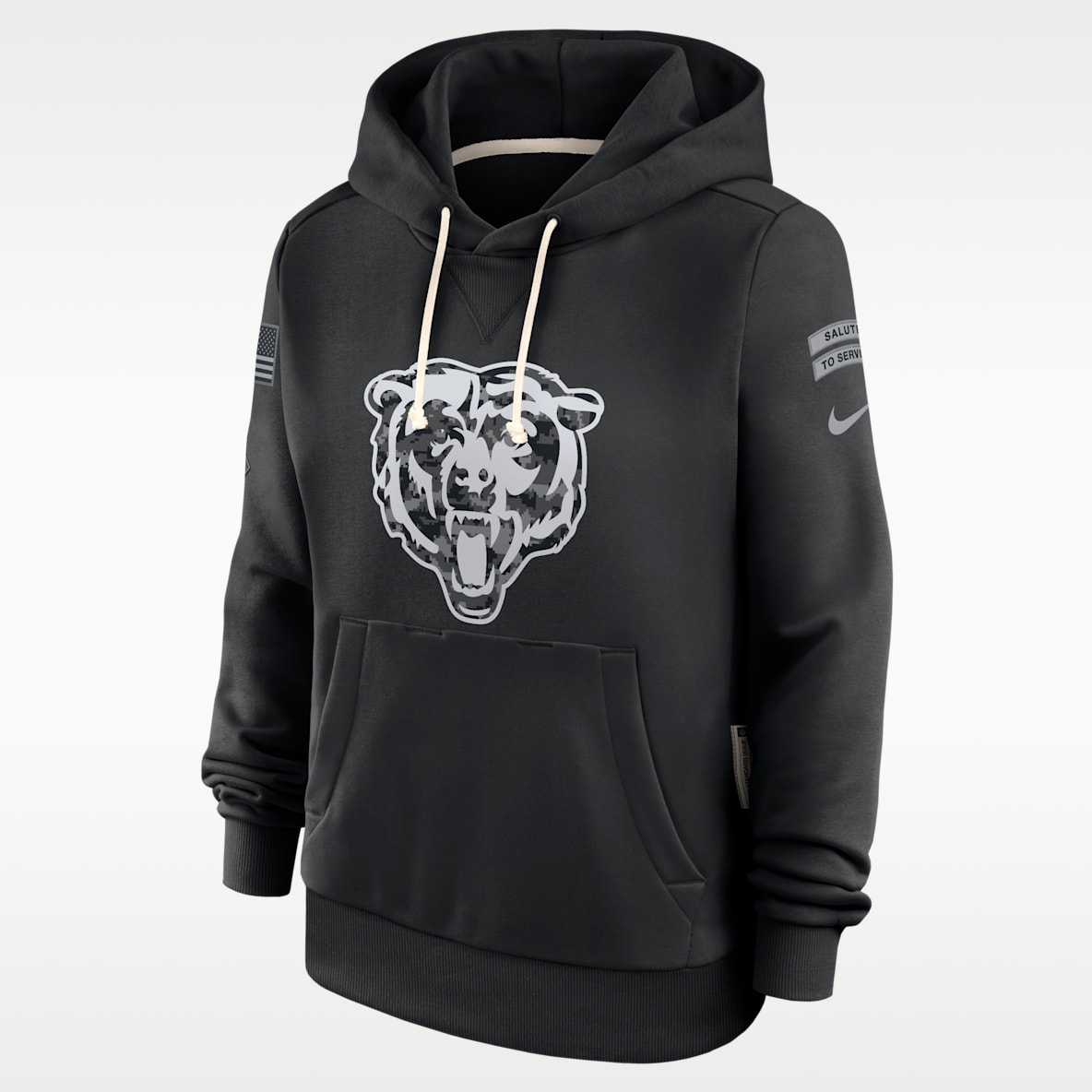 Chicago Bears Salute to Service Sideline Women's Nike Dri-FIT NFL Pullover Hoodie