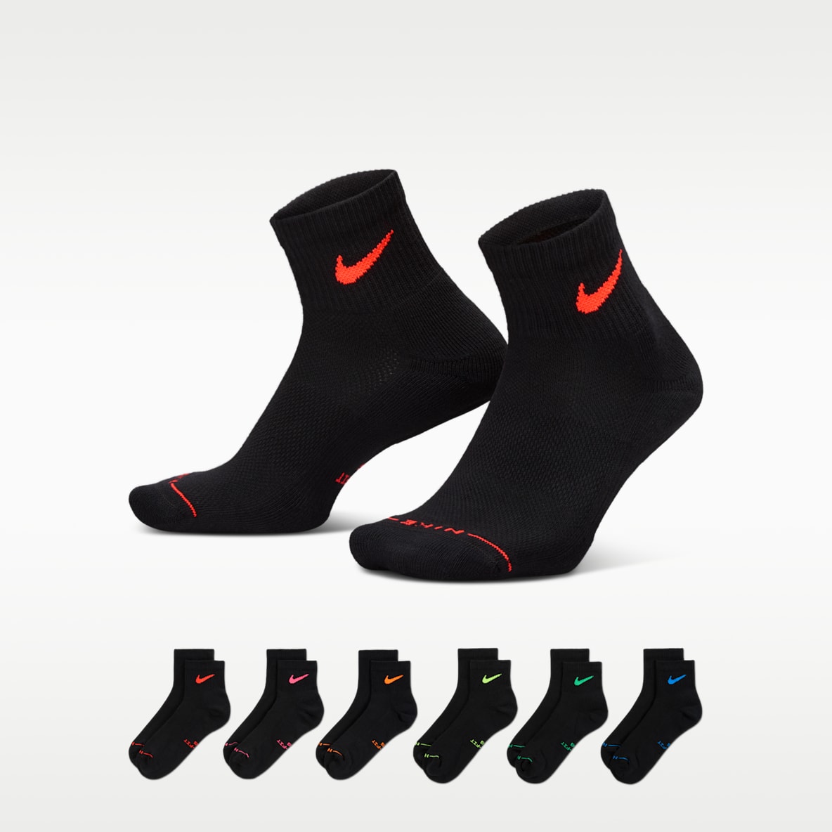 Nike Everyday Elevated Calcetines al tobillo (6 pares)