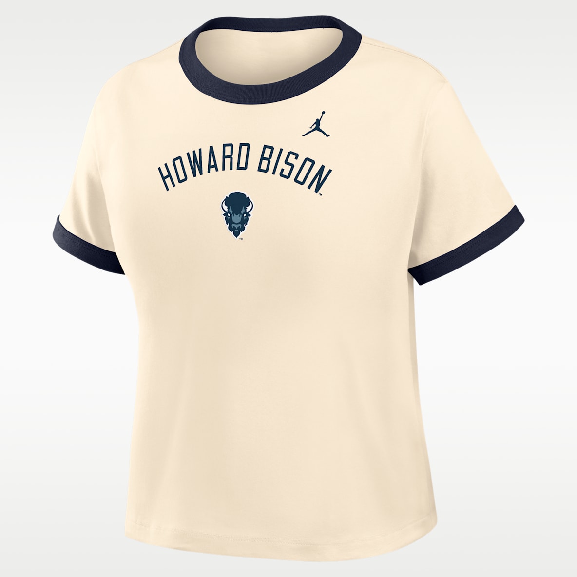 Nike College (Howard University) Women's Cropped Ringer T-Shirt