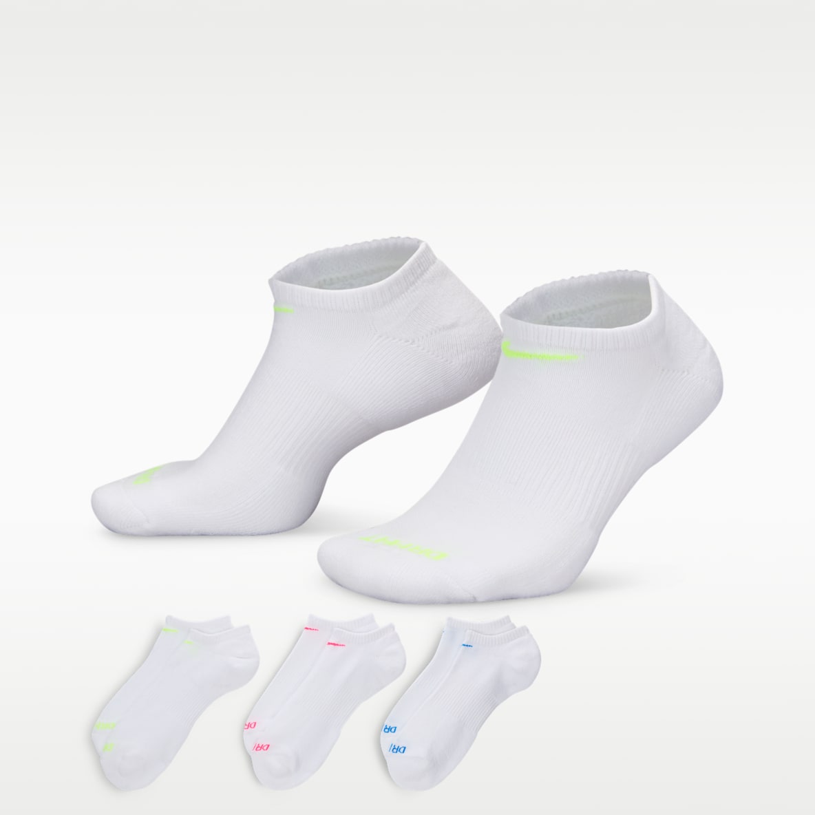 Nike Everyday Plus Cushion Training No-Show Socks (3 Pairs)
