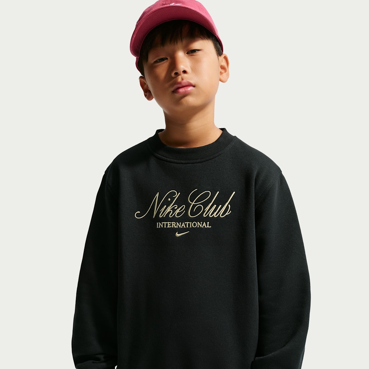 Nike Sportswear Big Kids' Fleece Crew-Neck Sweatshirt