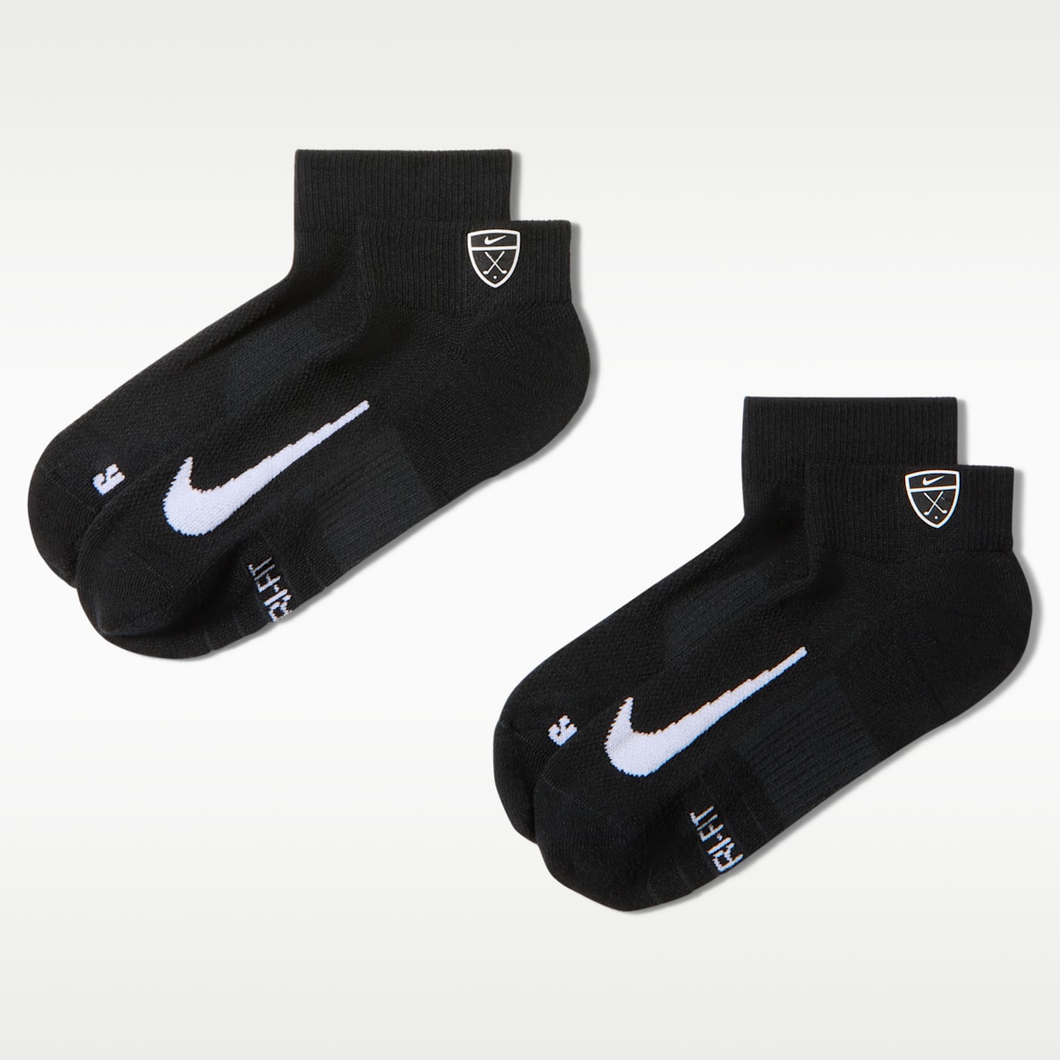 Nike Multiplier Low Golf Quarter Socks (2 Pairs)