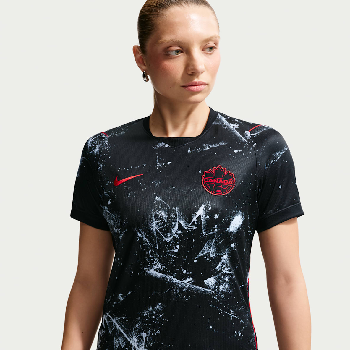 Canadá visitante Stadium Jersey de fútbol Nike Dri-FIT para mujer