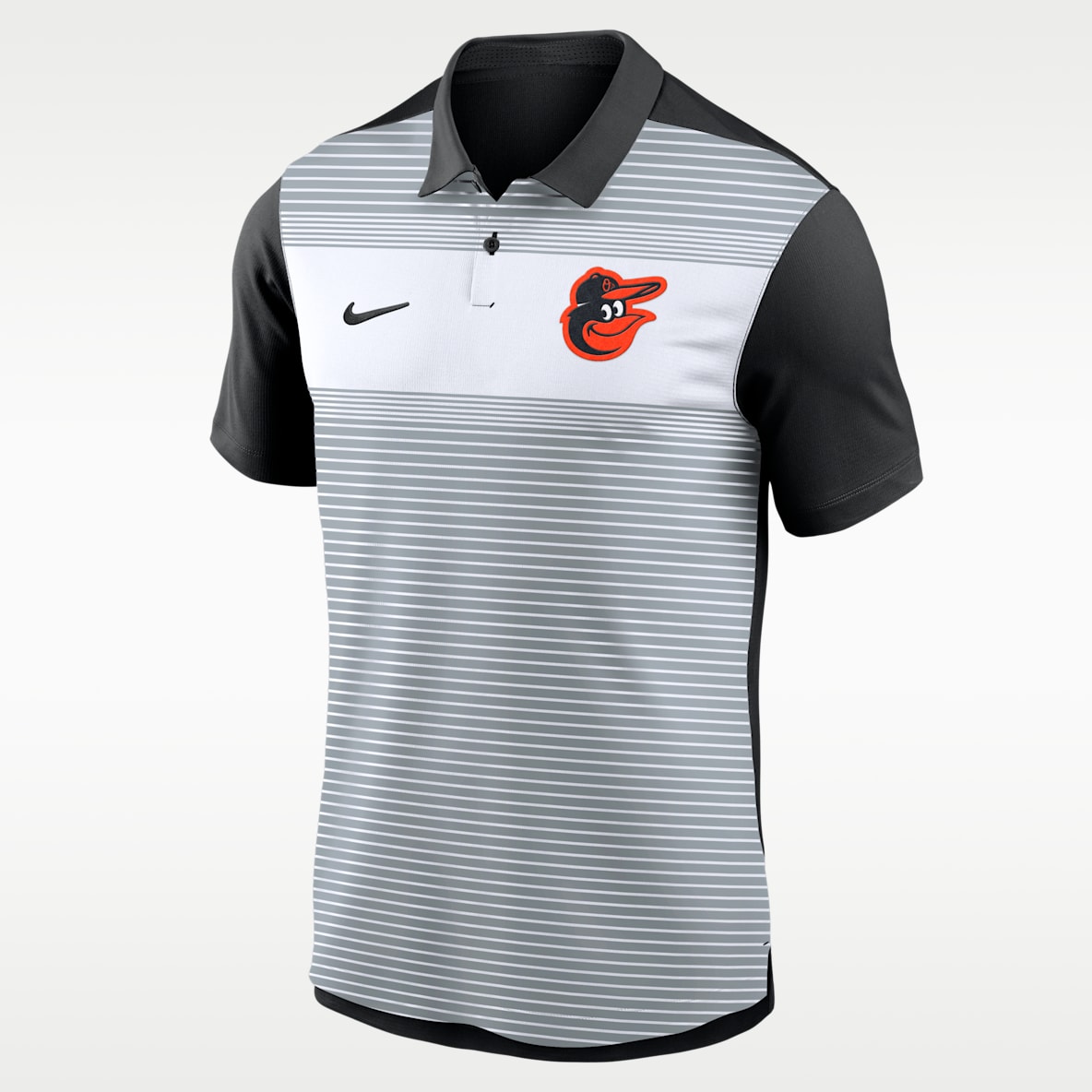 Baltimore Orioles Striped Vapor Polo Men's Nike Dri-FIT MLB Polo