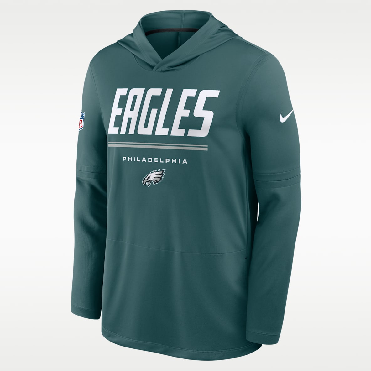 Philadelphia Eagles Sideline Men's Nike Dri-FIT NFL Long-Sleeve Hooded Top