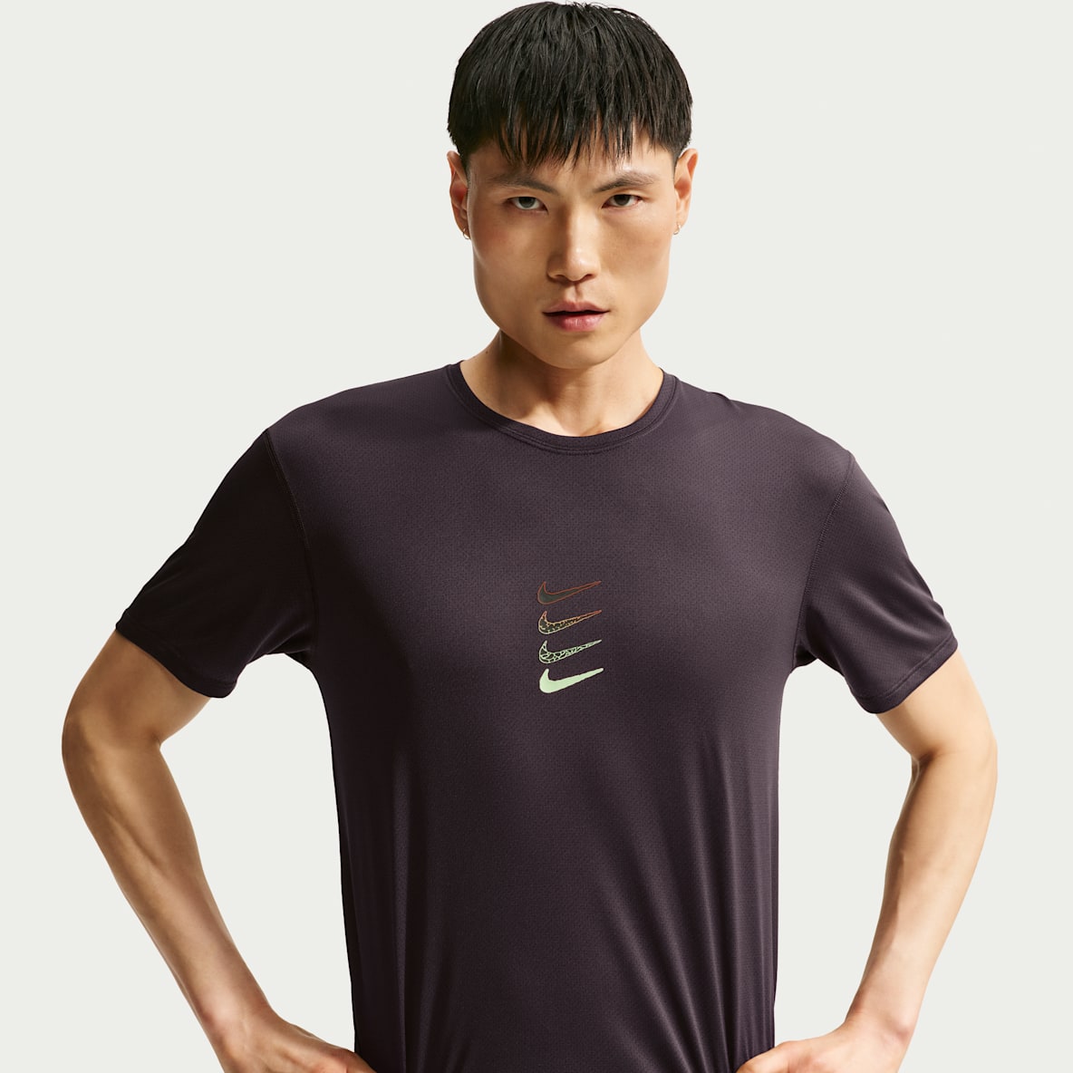나이키 남성 드라이 핏 반팔 러닝 탑