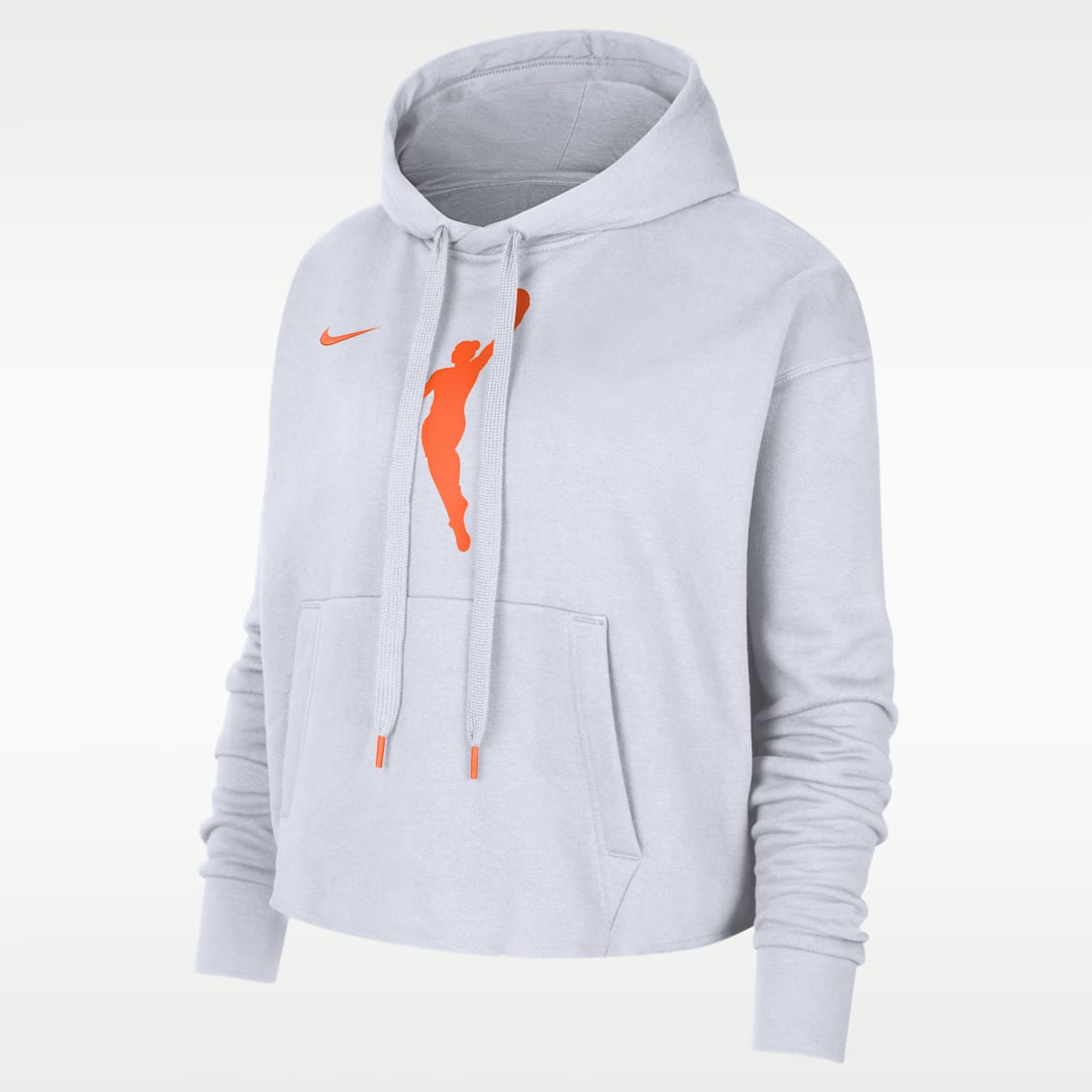 Team 13 Courtside Sudadera con gorro sin cierre Nike de la WNBA cropped para mujer