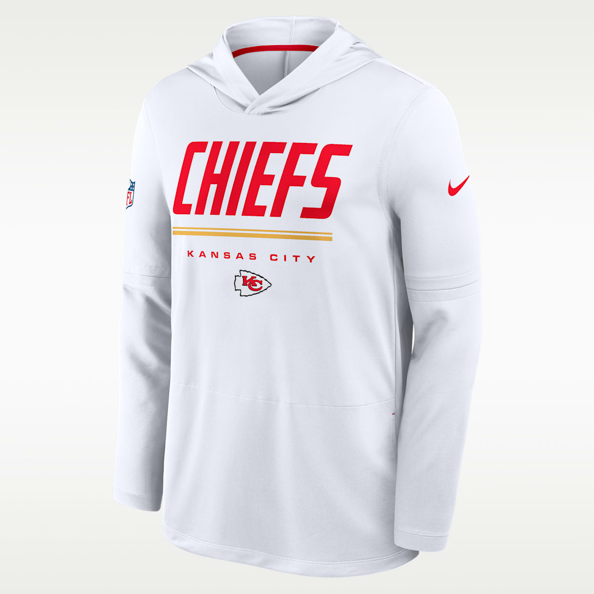 Kansas City Chiefs Sideline Men's Nike Dri-FIT NFL Long-Sleeve Hooded Top