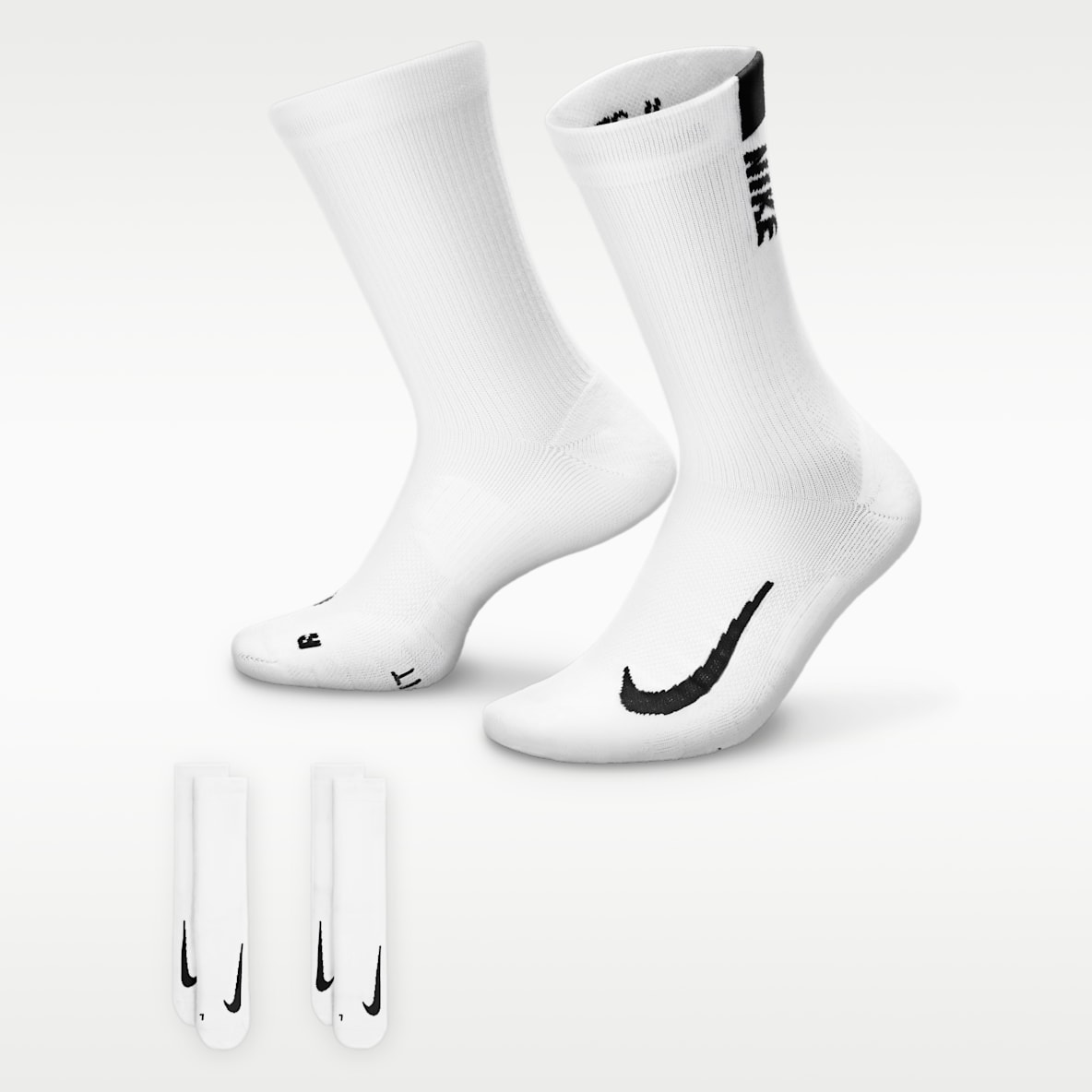 Nike Multiplier Crew Socks (2 Pairs)
