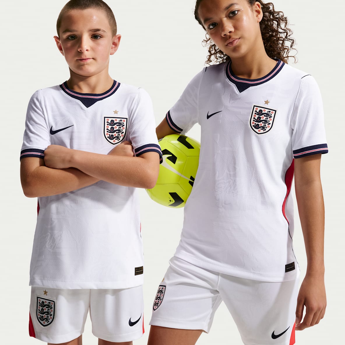 England 2026 Match Home Big Kids' Nike Aero-FIT Soccer Authentic Jersey