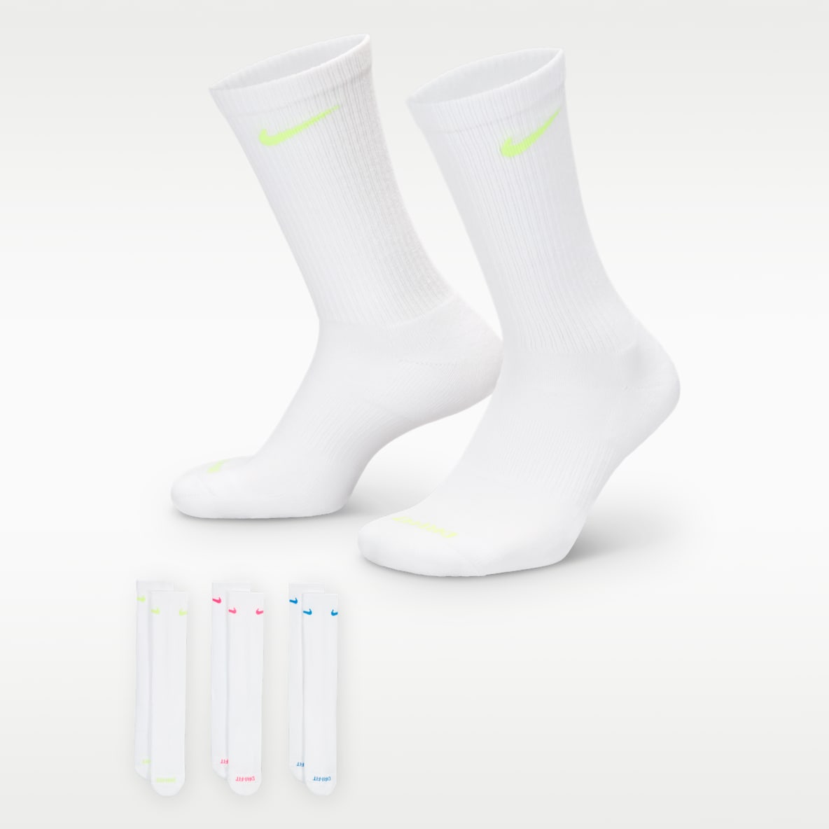 Nike Everyday Plus Cushioned Training Crew Socks (3 Pairs)