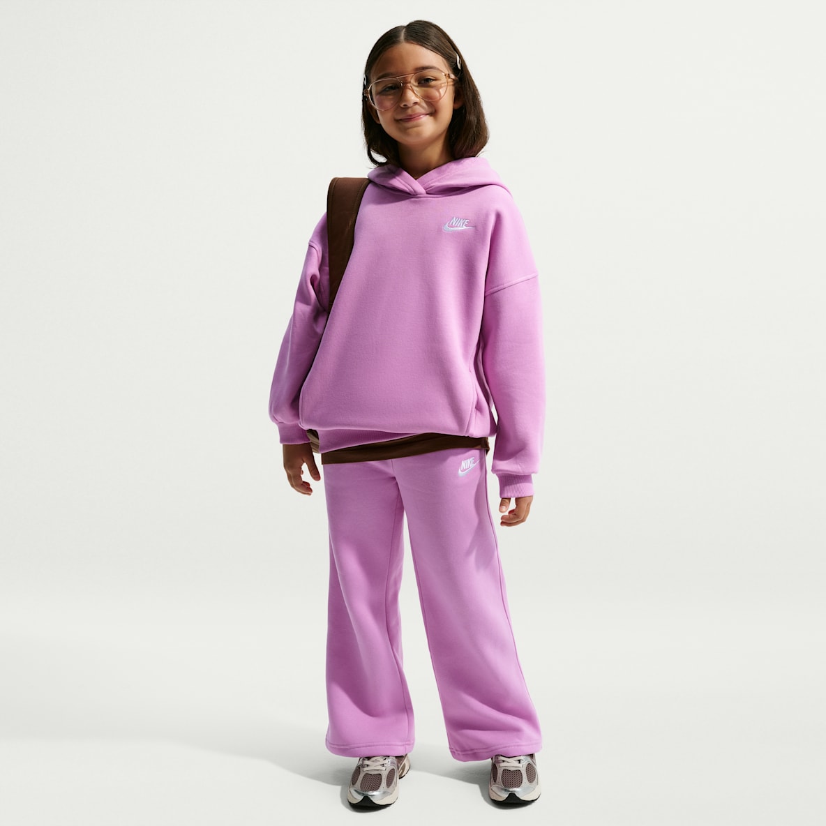 Nike Sportswear Club Fleece Girls' Wide-Leg Pants