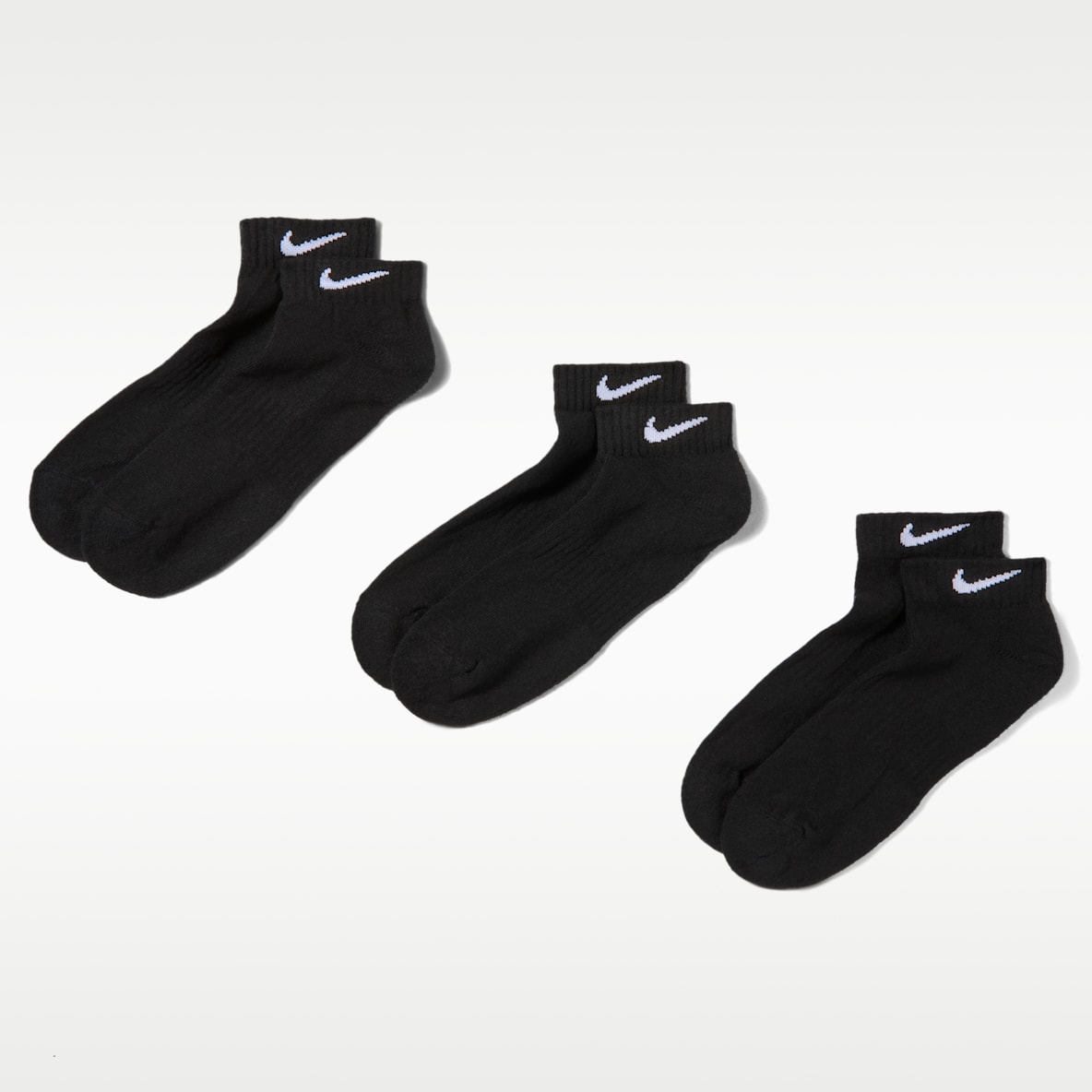 Nike Everyday Cushioned Calcetines de entrenamiento bajos (3 pares)