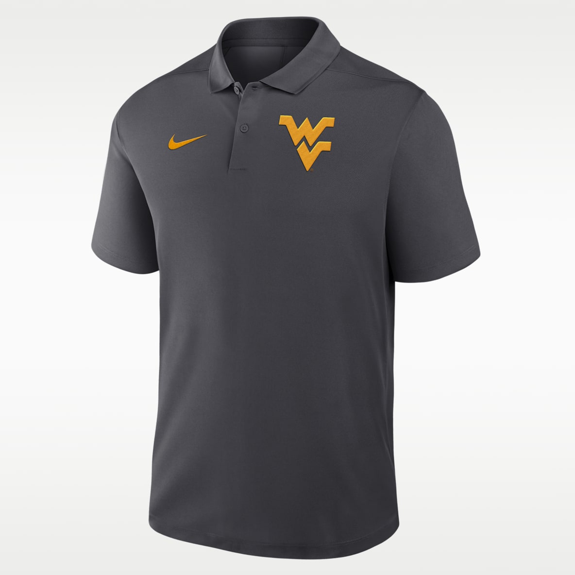 West Virginia Primetime Victory Primary Logo Men's Nike Dri-FIT College Polo