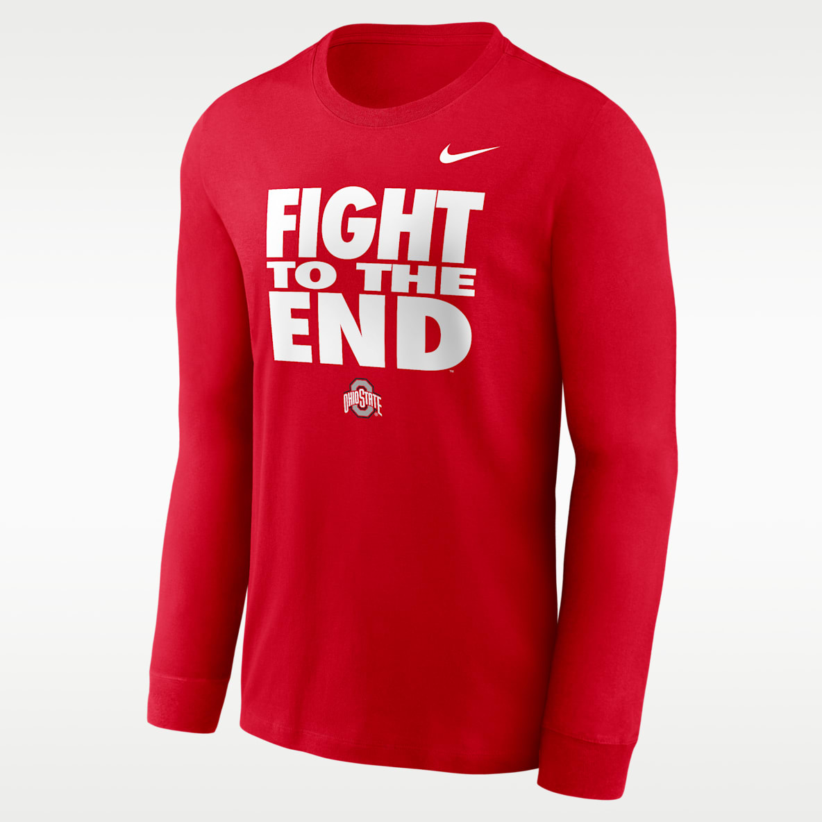 Ohio State Sideline Slogan Men's Nike Dri-FIT College Long-Sleeve T-Shirt