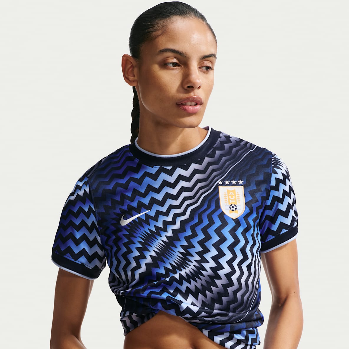 Uruguay Women's Nike Dri-FIT Soccer Pre-Match Short-Sleeve Top