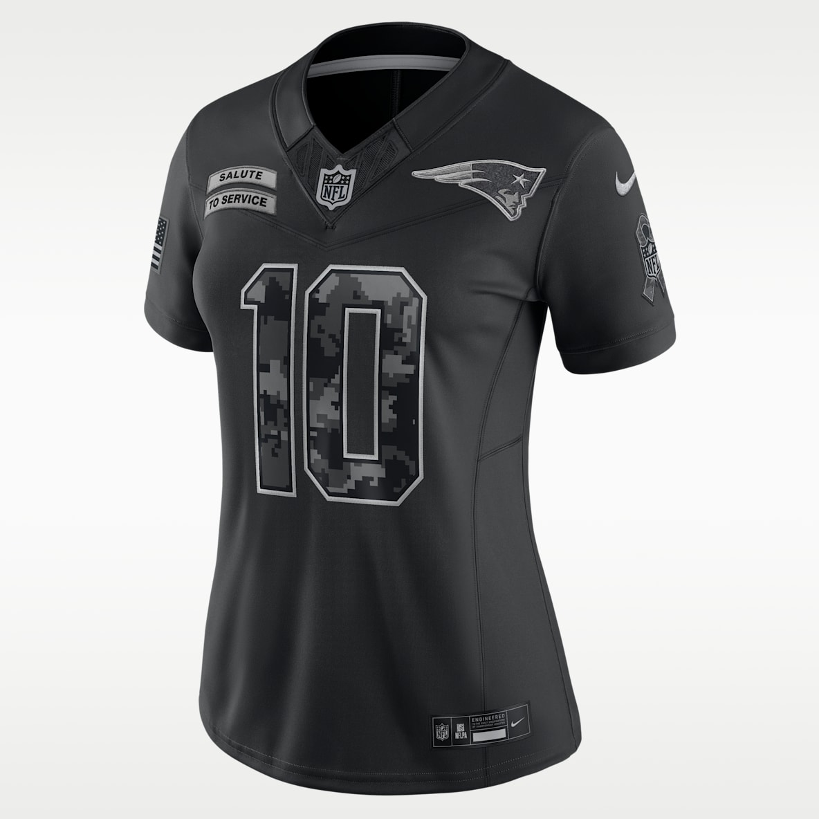 Drake Maye New England Patriots Salute to Service Women's Nike Dri-FIT NFL Limited Jersey