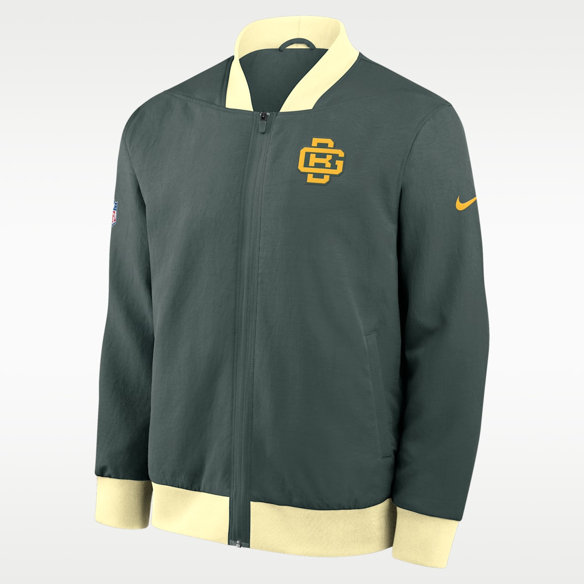 Green Bay Packers Rivalries Collection Sideline Men's Nike NFL Full-Zip Bomber Jacket