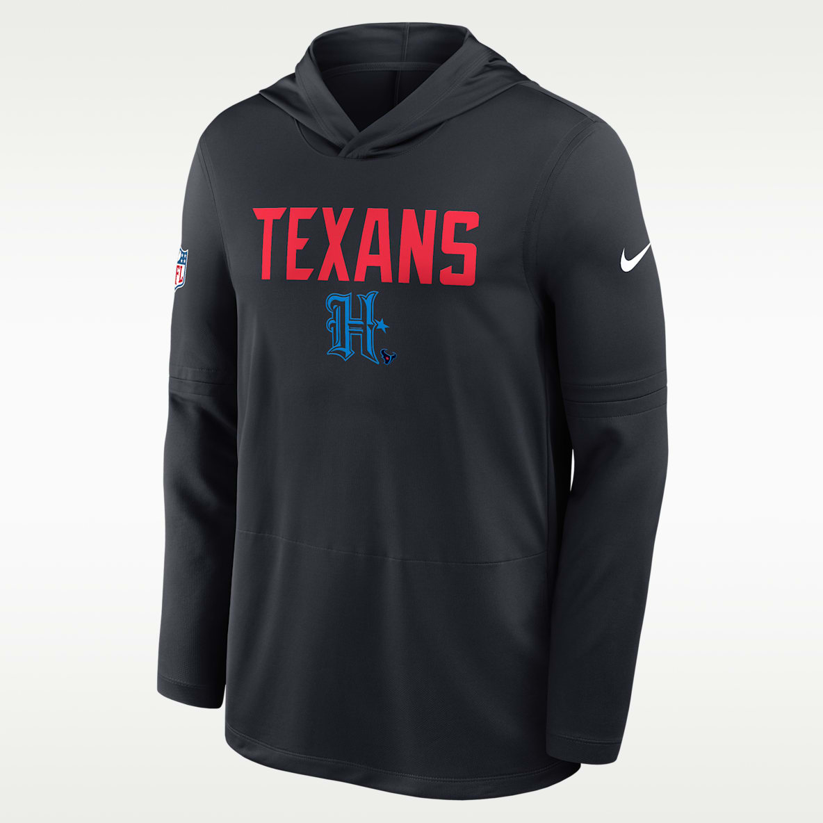 Houston Texans Pass Accuracy Playera de manga larga Nike Dri-FIT de la NFL con gorro para hombre