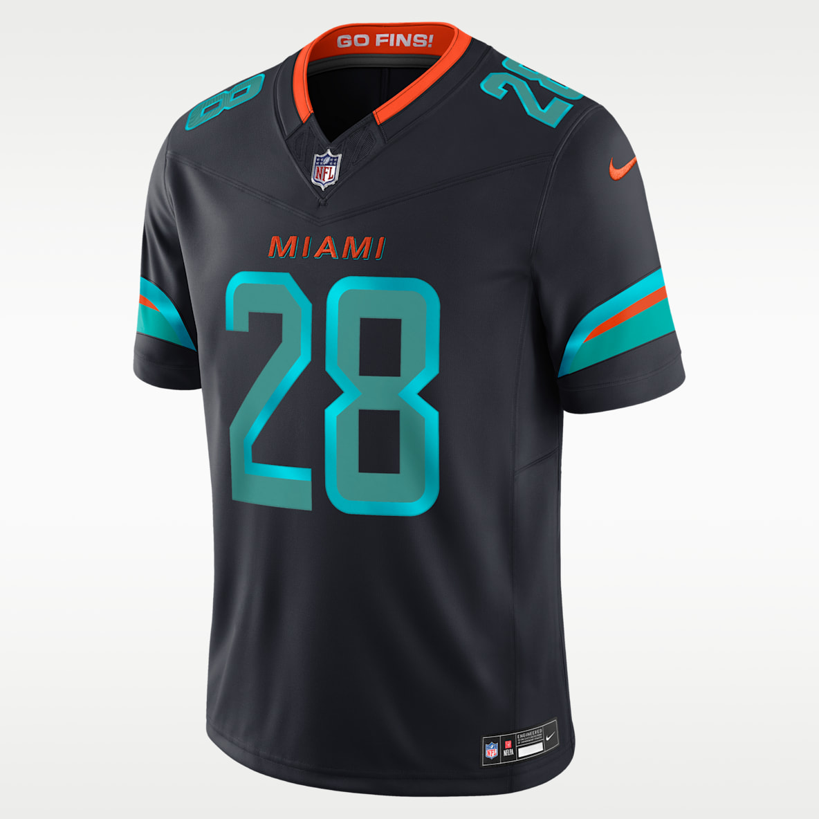 De’Von Achane Miami Dolphins Rivalries Collection Men's Nike Dri-FIT NFL Limited Jersey
